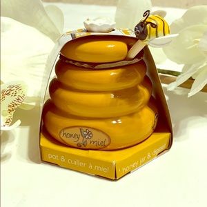 Brand New Honey Jar and Dipper